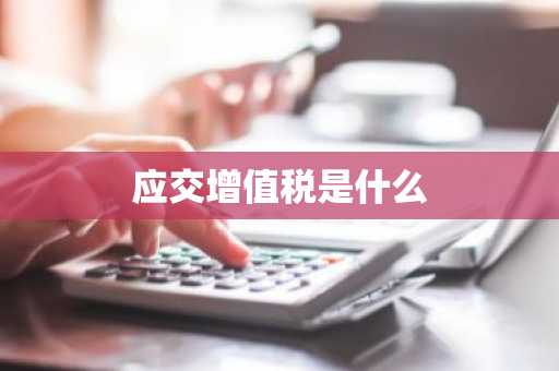 应交增值税是什么