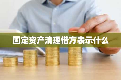 固定资产清理借方表示什么