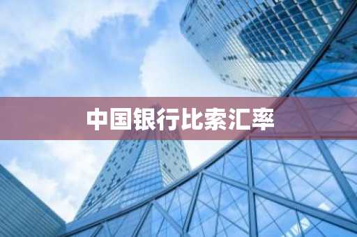 中国银行比索汇率
