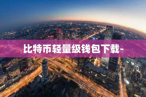 比特币轻量级钱包下载-
