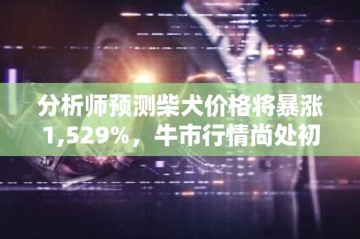 分析师预测柴犬价格将暴涨1,529%，牛市行情尚处初期阶段