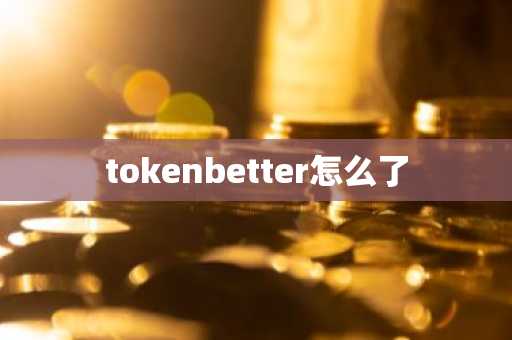 tokenbetter怎么了