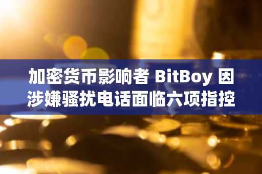 加密货币影响者 BitBoy 因涉嫌骚扰电话面临六项指控