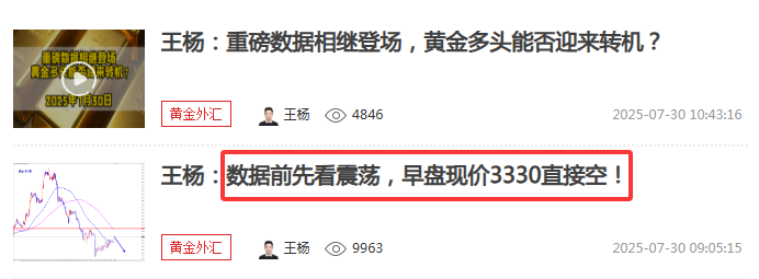 王杨：黄金美联储利率决议前先收割一波，美联储利率决议怎么看？