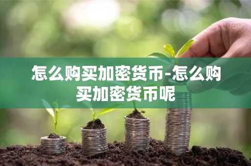 怎么购买加密货币-怎么购买加密货币呢