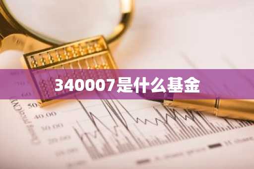 340007是什么基金