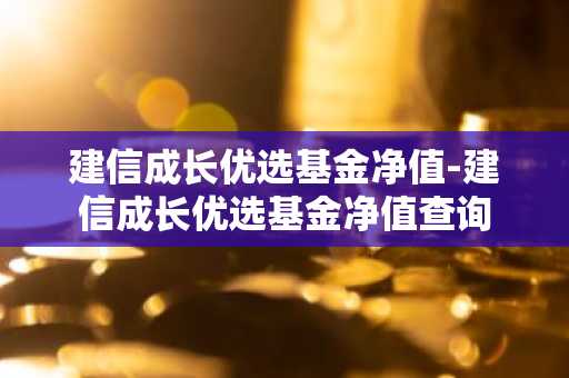 建信成长优选基金净值-建信成长优选基金净值查询