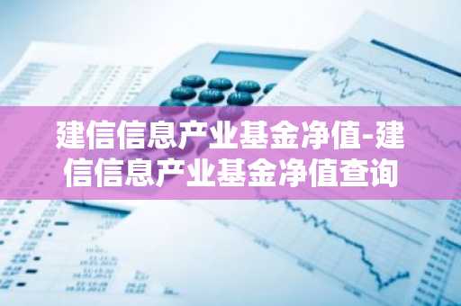建信信息产业基金净值-建信信息产业基金净值查询