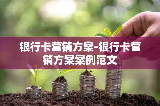 银行卡营销方案-银行卡营销方案案例范文