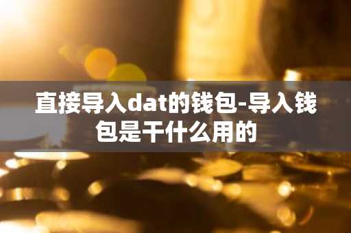 直接导入dat的钱包-导入钱包是干什么用的