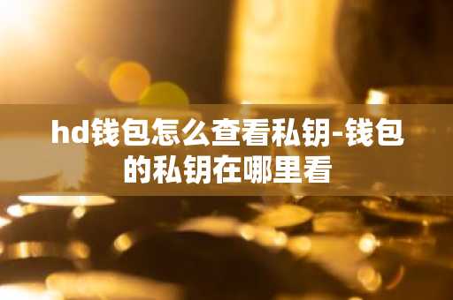 hd钱包怎么查看私钥-钱包的私钥在哪里看