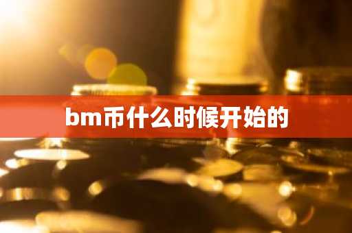 bm币什么时候开始的