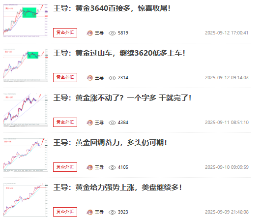 王导：注意，黄金下周要回调！