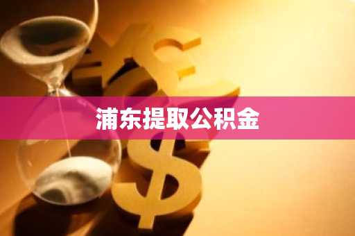 浦东提取公积金