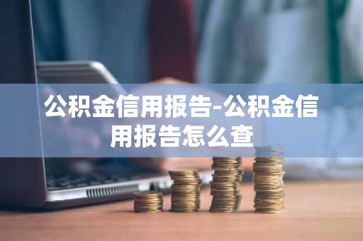 公积金信用报告-公积金信用报告怎么查