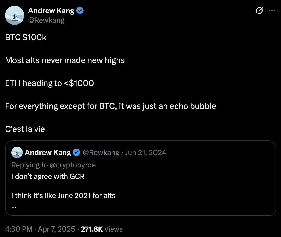 Tom Lee高喊「ETH公允价在6万美元」，Andre Kang回怼「像个弱智」