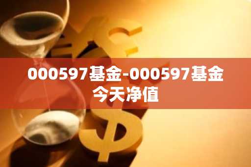 000597基金-000597基金今天净值