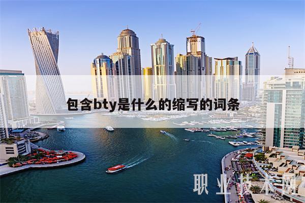 包含bty是什么的缩写的词条