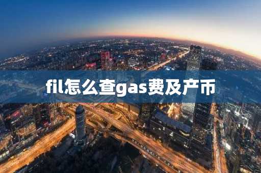 fil怎么查gas费及产币