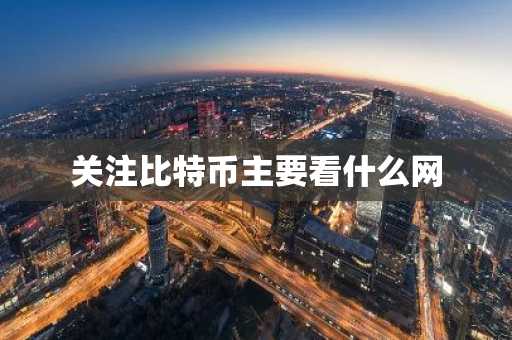 关注比特币主要看什么网