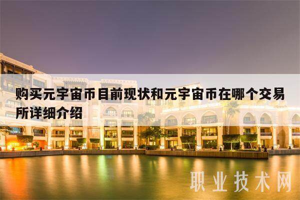 购买元宇宙币目前现状和元宇宙币在哪个交易平台详细介绍