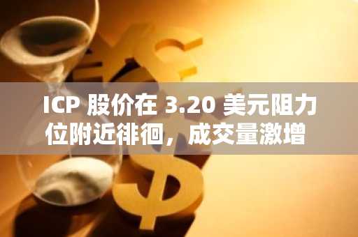 ICP 股价在 3.20 美元阻力位附近徘徊，成交量激增 115%