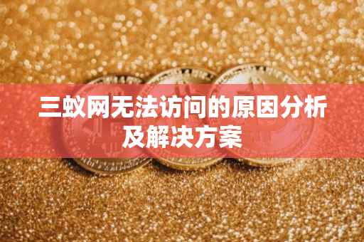 三蚁网无法访问的原因分析及解决方案