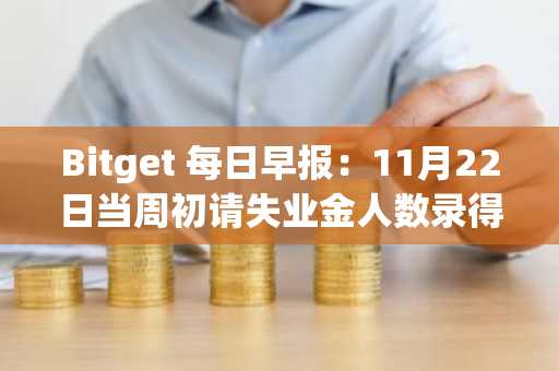 Bitget 每日早报：11月22日当周初请失业金人数录得21.6万人，纳斯达克ISE提议将IBIT期权持仓上限提升至100万张