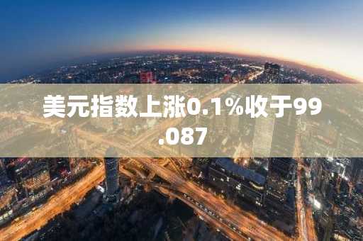 美元指数上涨0.1%收于99.087