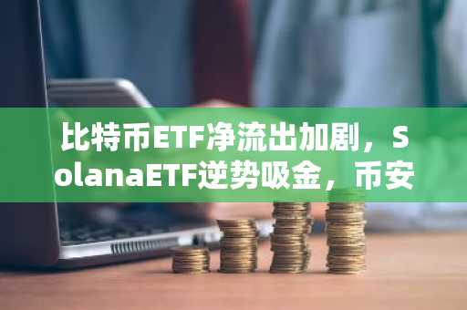 比特币ETF净流出加剧，SolanaETF逆势吸金，币安Binance助你把握波动机遇