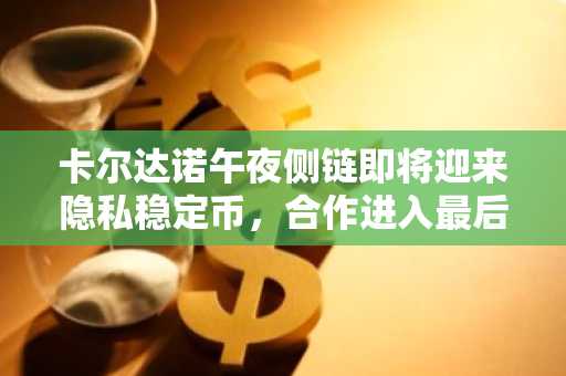 卡尔达诺午夜侧链即将迎来隐私稳定币，合作进入最后阶段