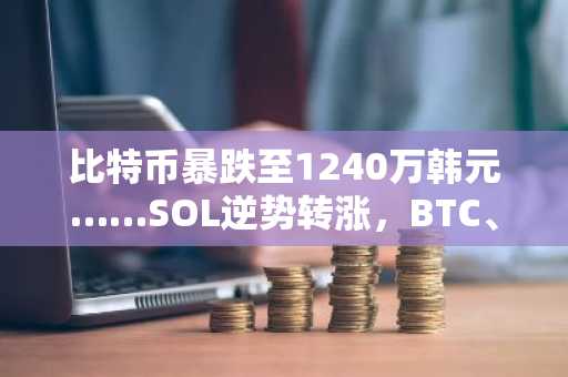 比特币暴跌至1240万韩元……SOL逆势转涨，BTC、ETH、XRP齐跌