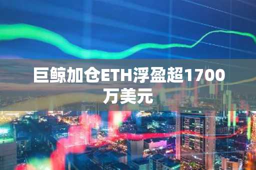 巨鲸加仓ETH浮盈超1700万美元