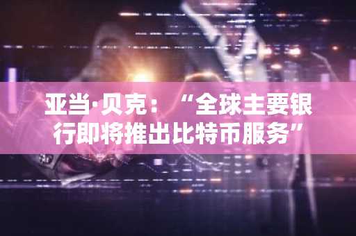 亚当·贝克：“全球主要银行即将推出比特币服务”