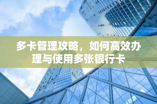 多卡管理攻略，如何高效办理与使用多张银行卡