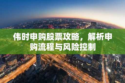 伟时申购股票攻略，解析申购流程与风险控制