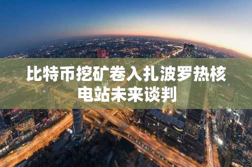 比特币挖矿卷入扎波罗热核电站未来谈判