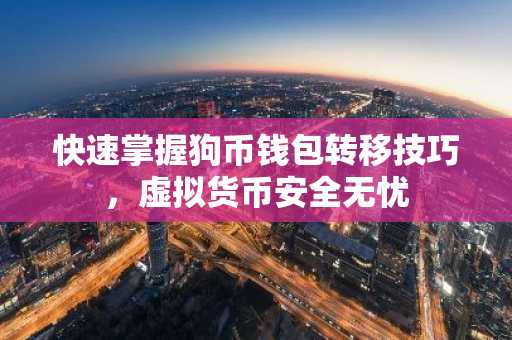快速掌握狗币钱包转移技巧，虚拟货币安全无忧