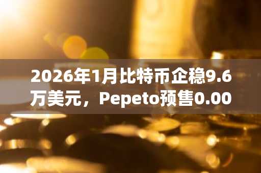 2026年1月比特币企稳9.6万美元，Pepeto预售0.000000178美元或迎20000%收益，币安注册入口下载最新地址
