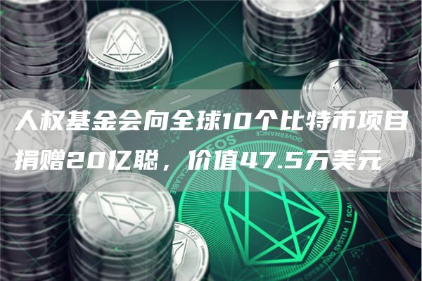 人权基金会向全球10个比特币项目捐赠20亿聪，价值47.5万美元