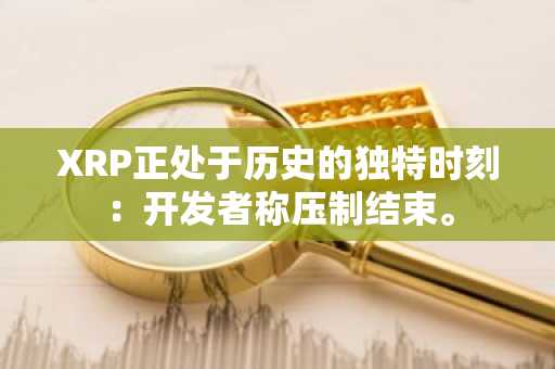 XRP正处于历史的独特时刻：开发者称压制结束。