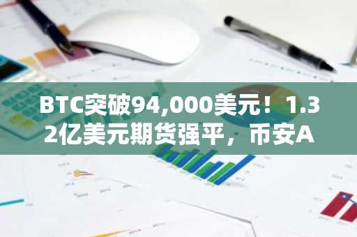 BTC突破94,000美元！1.32亿美元期货强平，币安APP下载入口速览