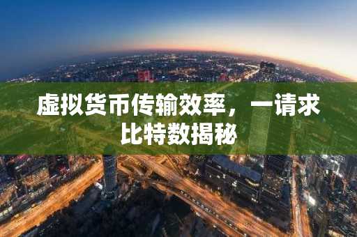 虚拟货币传输效率，一请求比特数揭秘