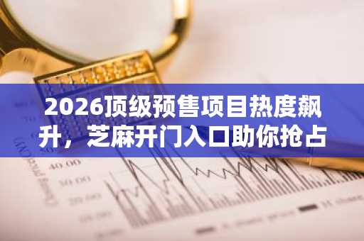 2026顶级预售项目热度飙升，芝麻开门入口助你抢占先机