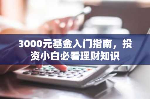 3000元基金入门指南，投资小白必看理财知识