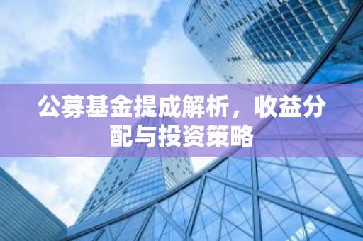公募基金提成解析，收益分配与投资策略