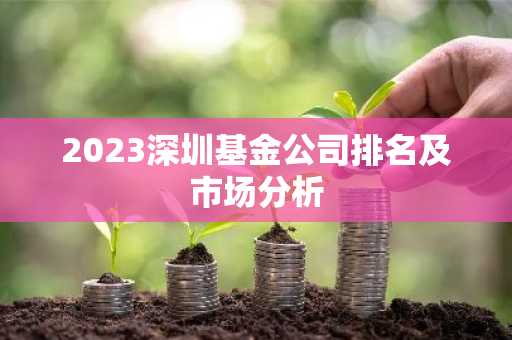 2023深圳基金公司排名及市场分析