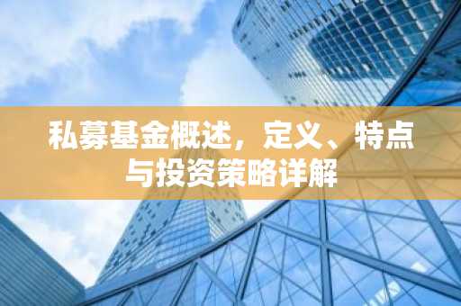 私募基金概述，定义、特点与投资策略详解
