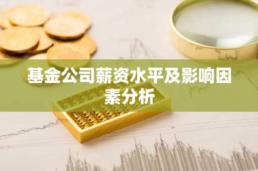 基金公司薪资水平及影响因素分析