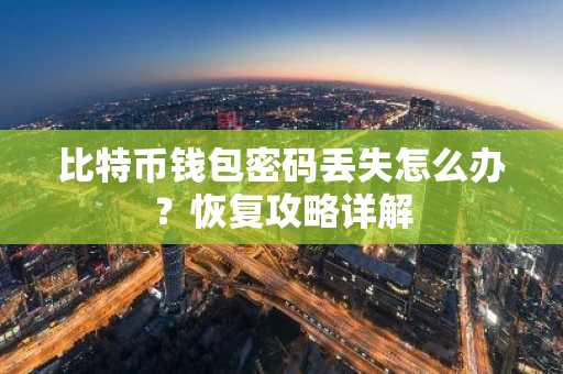 比特币钱包密码丢失怎么办？恢复攻略详解